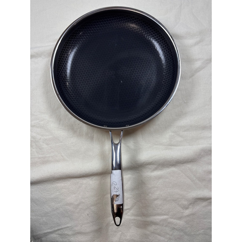 HexClad 12 Inch Hybrid Nonstick Frying Pan Skillet Stainless Steel without Lid